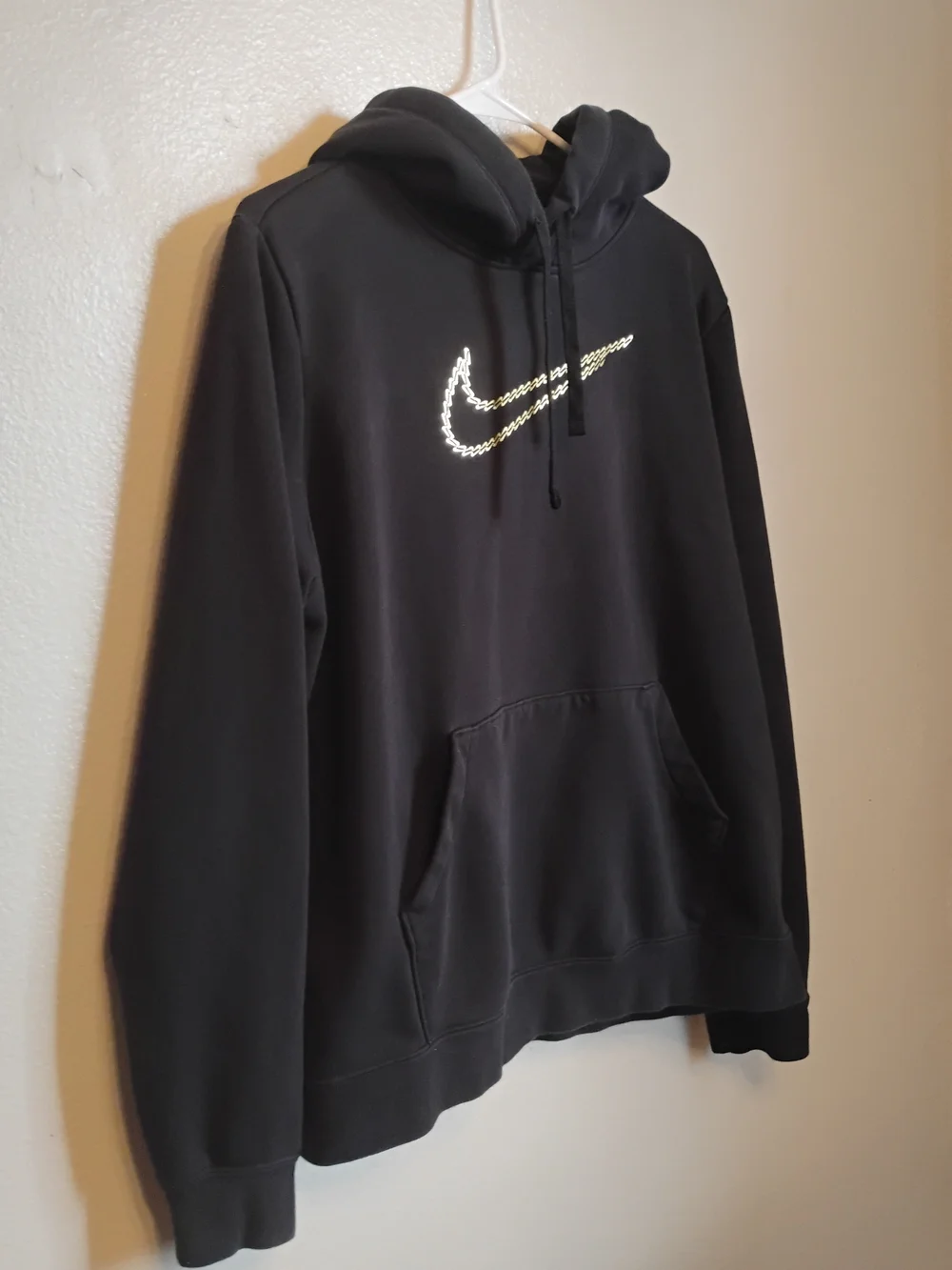 Nike Black Chain Swoosh Pullover Hoodie Size L